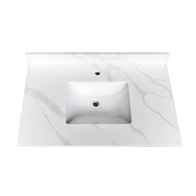 Bathroom Vanity Top With Undermount Single Bowl Sink