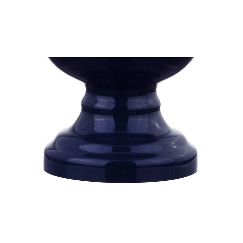Novelty Table Lamps With Drum Shades (Set of 2) - Navy Blue