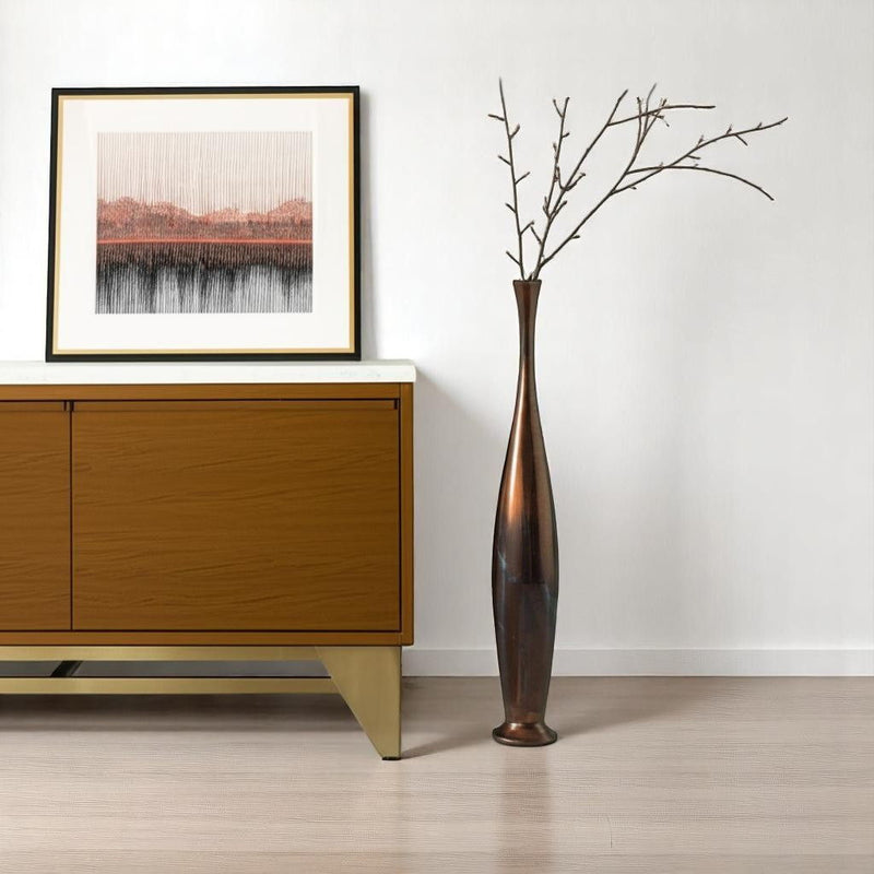 Floor Vase (628110) - Burnished Brown