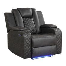 Load image into Gallery viewer, Benz - LED &amp; Power Recliner Chair With Adjustable Headrest
