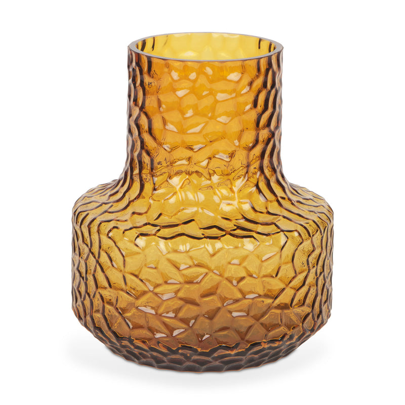 Faceted Table Vase (608317) - Amber