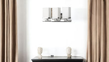 Load image into Gallery viewer, Three Light Frosted Glass Wall Sconce - Silver
