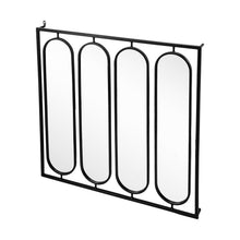 Load image into Gallery viewer, 36" Square Iron Framed Accent Mirror - Black
