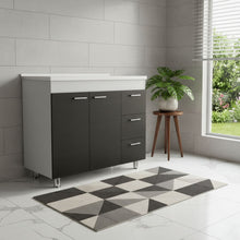 Load image into Gallery viewer, Wood Gloss Finish Door Accent Cabinet With Three Drawers - Black
