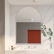 Load image into Gallery viewer, Arched Recessed Medicine Cabinet, Metal Framed Bathroom Wall Cabinet With Mirror And Adjustable Shelves, Wall Mirror With Storage For Bathroom
