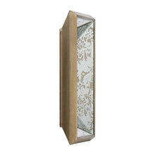 Load image into Gallery viewer, 12" Metal Framed Antiqued Glass Accent Mirror - Silver
