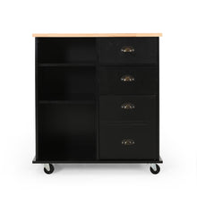 Load image into Gallery viewer, Yohaan - Contemporary Kitchen Cart With Wheels
