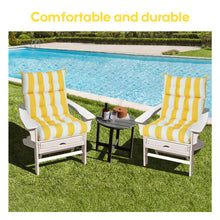 Load image into Gallery viewer, 2 Piece High Back Patio Chair Cushion Set, Tufted Adirondack And Rocking Chair Cushions
