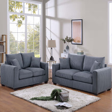Load image into Gallery viewer, 2 Piece Contemporary Style Sofa Set With Matching Pillows
