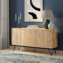 Load image into Gallery viewer, Hunter - 3 Door Sideboard Buffet With Hairpin Legs - Natural
