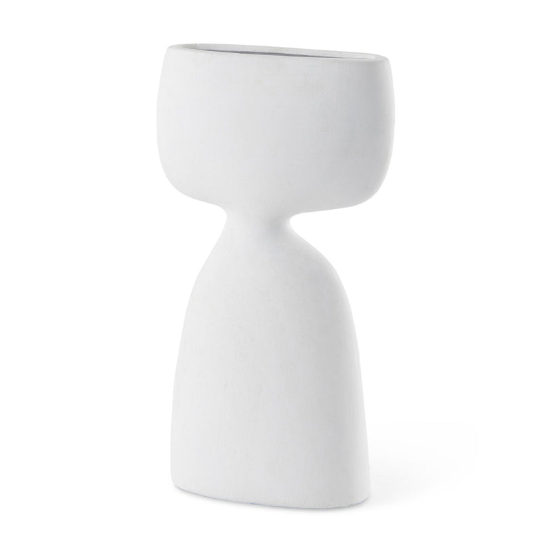 Sculptural Table Vase - White