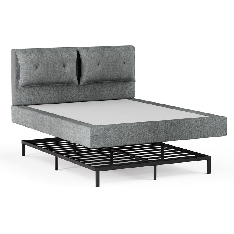 Airframe - Upholstered Bed Frame With Double Layered Upholstered Headboard