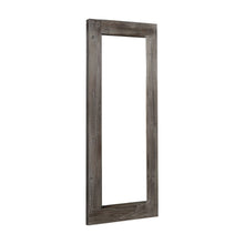 Load image into Gallery viewer, 58" Solid Wood Freestanding And Wall Mount Accent Mirror - Dark Brown
