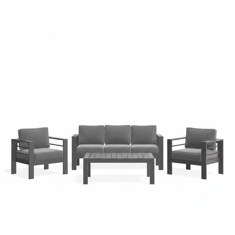 Outdoor Patio Set All-Weather With Thick Cushions