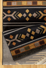 Load image into Gallery viewer, Tribes - 7'10" X 10'3" Southwest Area Rug - Black
