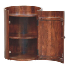 Load image into Gallery viewer, Round Accent Cabinet With Single Door (738392) - Brown
