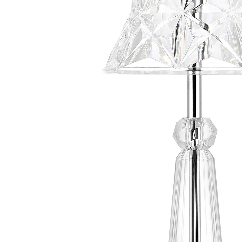 Novelty USB Table Lamp With Empire Shade - Clear