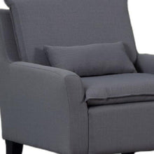 Load image into Gallery viewer, 32" Fabric Arm Chair - Gray And Black
