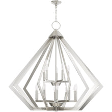 Load image into Gallery viewer, 41" Multi Light Dimmable Chandelier With Shades - Nickel
