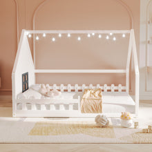 Load image into Gallery viewer, House Bed With Window And Fence
