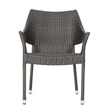 Load image into Gallery viewer, Rattan Dining Chair With Wicker Stacking - Brown
