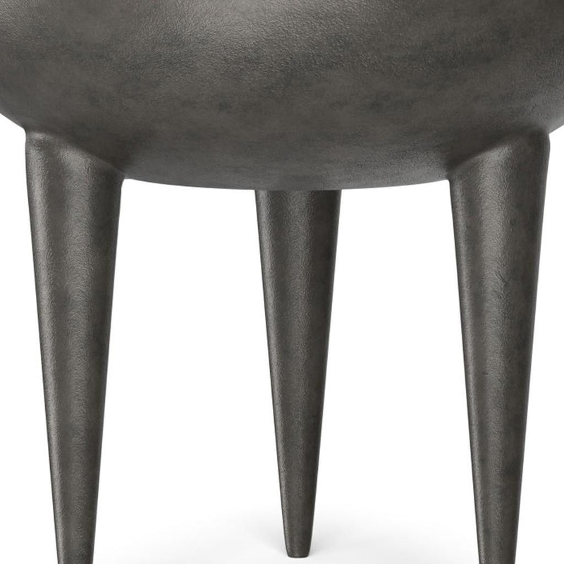 18" Aluminum Round End Table - Graphite