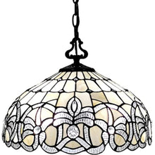 Load image into Gallery viewer, 8'' Unique Statement Two Light Glass Dimmable Chandelier With Shades - Black / White
