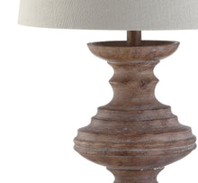 Load image into Gallery viewer, Urn Bedside Lamp With Drum Shade - Brown
