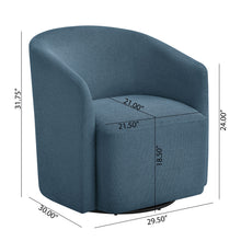 Load image into Gallery viewer, Ardena - Modern Swivel Barrel Chair
