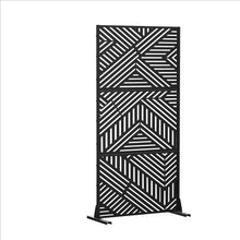 Load image into Gallery viewer, Three Panel Screen Room Divider (720223) - Black
