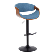 Load image into Gallery viewer, Curvo - Mid Century Modern Adjustable Barstool With Swivel &amp; Rounded T Footrest (Set of 2)
