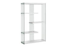 Load image into Gallery viewer, Bookshelf, Bookcase, Etagere, 5 Tier, Office, Glossy Contemporary &amp; Modern - White
