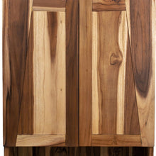 Load image into Gallery viewer, Solid Teak Wood Wall Mounted Accent Cabinet - Shades Of Brown
