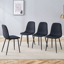 Load image into Gallery viewer, Modern Medieval Style Cushioned Side Chairs Set With Metal Legs For Kitchens
