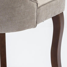 Load image into Gallery viewer, Tufted Solid Wood Dining Side Chairs (Set of 2) - Beige / Brown
