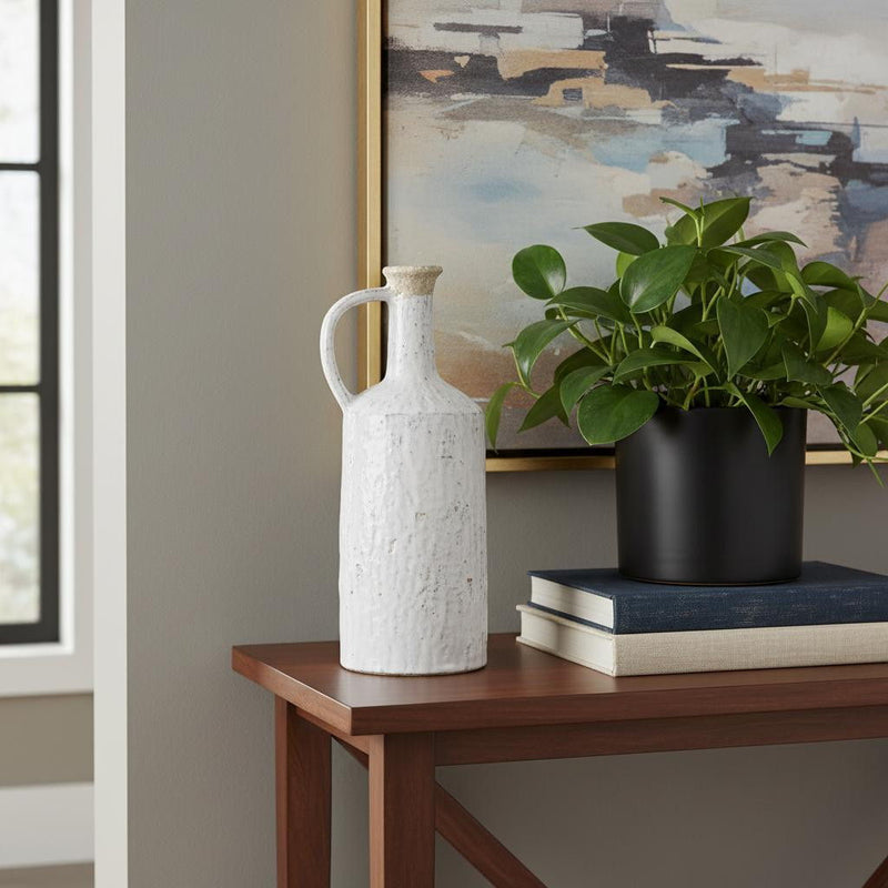 Cylinder Jug Vase (565464) - White