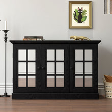 Load image into Gallery viewer, Storage Cabinet With 3 Mirrored Acrylic Doors, Adjustable Shelves
