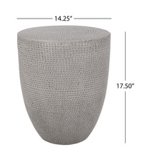 Load image into Gallery viewer, Outdoor Lightweight Concrete, Side Table - Natural
