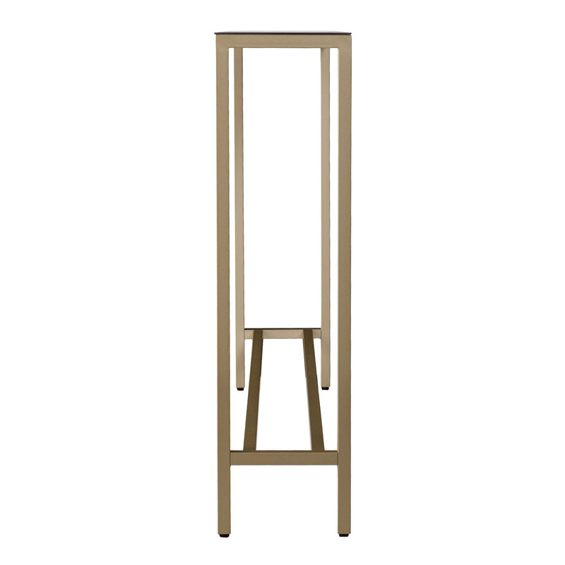 36" Mirrored Glass Console Table - Silver / Gold