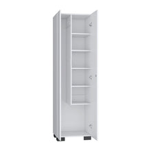 Load image into Gallery viewer, 71" Wood Two Door Utility Cabinet - White
