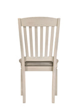 Load image into Gallery viewer, Upholstered Fabric Slat Back Dining Side Chairs (Set of 2) - Tan / Cream
