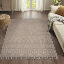 Load image into Gallery viewer, Guros - 8' X 10' Geometric Indoor / Outdoor Area Rug - Mocha
