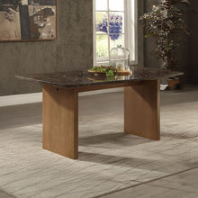 Load image into Gallery viewer, Jaramillo - Dining Table - Marble Top &amp; Natural Finish
