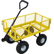 Load image into Gallery viewer, Heavy Duty Steel Garden Cart With Sides
