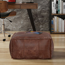 Load image into Gallery viewer, Sheffield - Handcrafted Square Pouf
