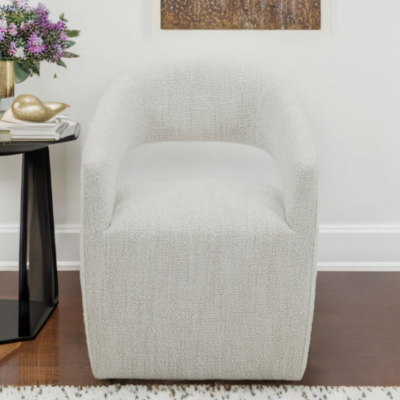 Fabric Arm Chair - Cream