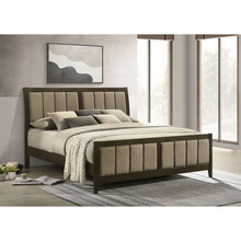 Load image into Gallery viewer, Clement - Upholstered Eastern King Bed - Dark Brown
