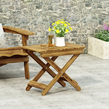Load image into Gallery viewer, Outdoor Folding Wooden Side Table
