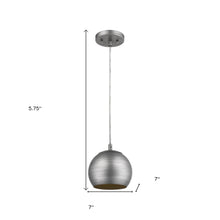 Load image into Gallery viewer, Light Hanging Dome Light - Gray / Gold
