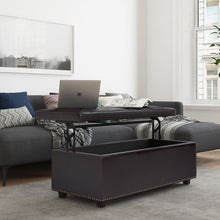Load image into Gallery viewer, Hamilton - Upholstered Lift Top Rectangular Storage Ottoman
